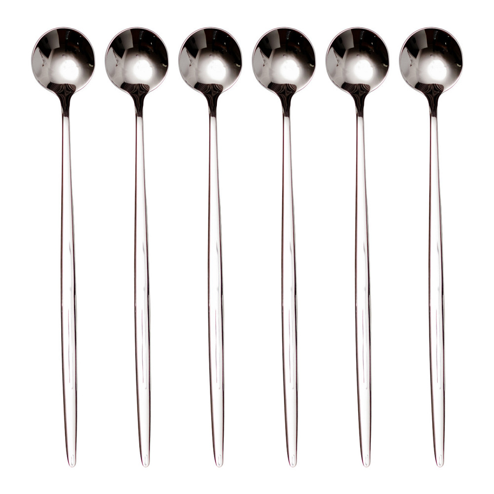 Набір десертних ложок 6 штук нержавіючої сталі 20.5 (см) Срібло HP-8-32 Коломия - фото 2