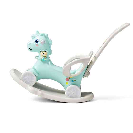 Коник-гойдалка 4в1 inSPORTline Mustangino, м'ятний Київ