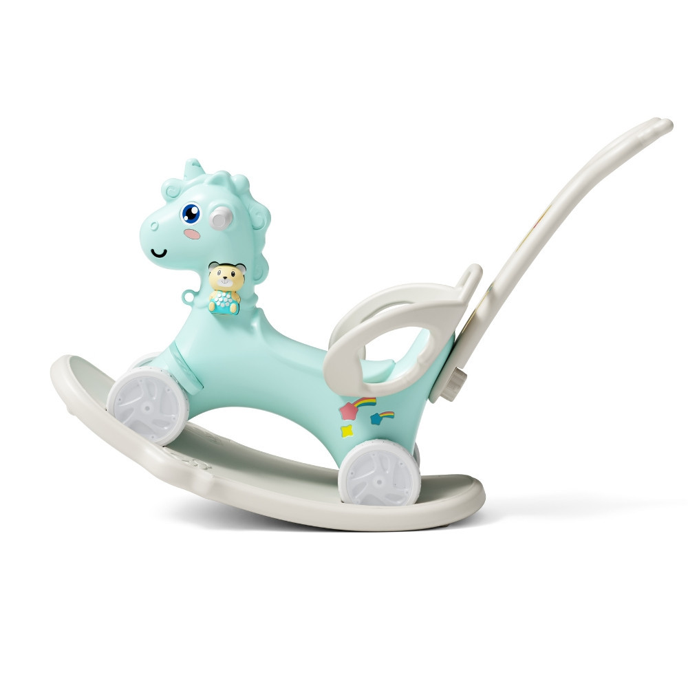 Коник-гойдалка 4в1 inSPORTline Mustangino, м'ятний Київ - фото 2