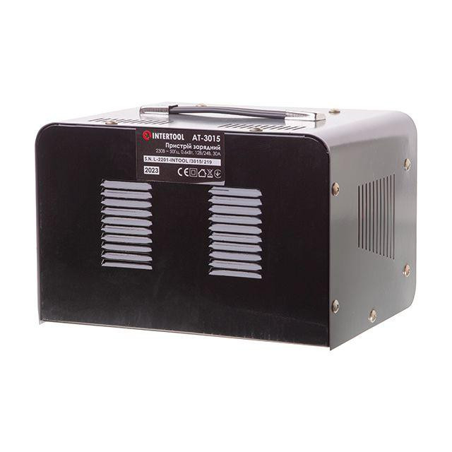 Пристрій зарядний 230 В, ~50 Гц, 600 Вт, 12/24 В, 30 А, 20-400 Аг INTERTOOL AT-3015 Коломия - фото 3