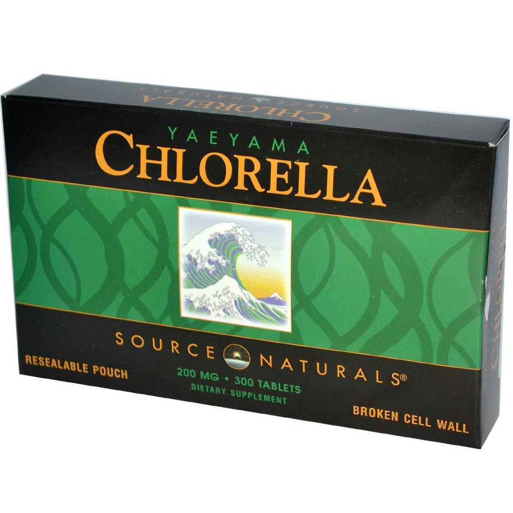 Хлорела Source Naturals Yaeyama Chlorella 200 мг 300 таблеток Київ - фото 2
