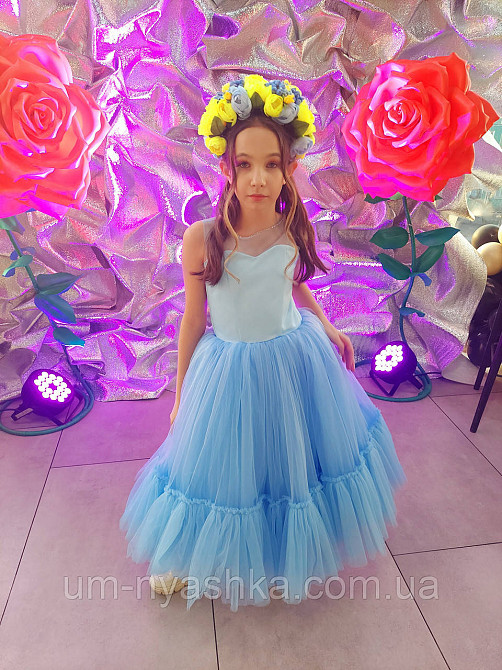 Детское нарядное голубое платье Кривой Рог - изображение 2
