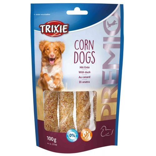 Лакомство Trixie Corn Dogs with Duck для собак с уткой и сыромятной кожей 100 г Киев - изображение 1