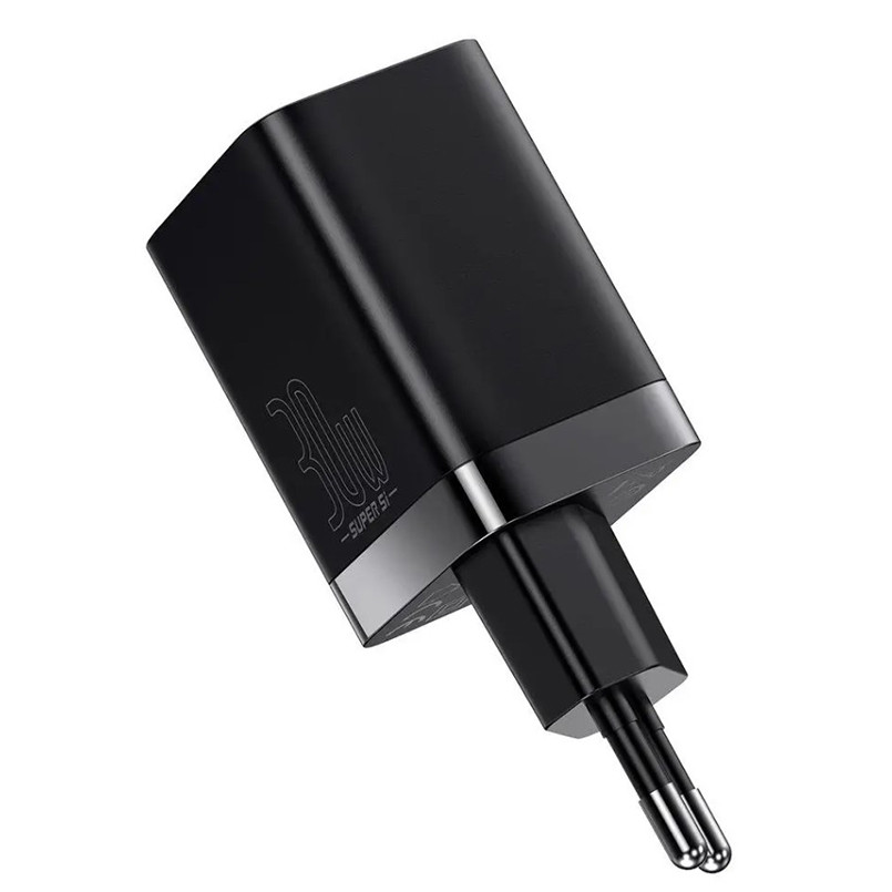 Сетевое зарядное устройство для Baseus Super Si Pro Quick Charger Type-C+USB 30W черный Львов - изображение 3