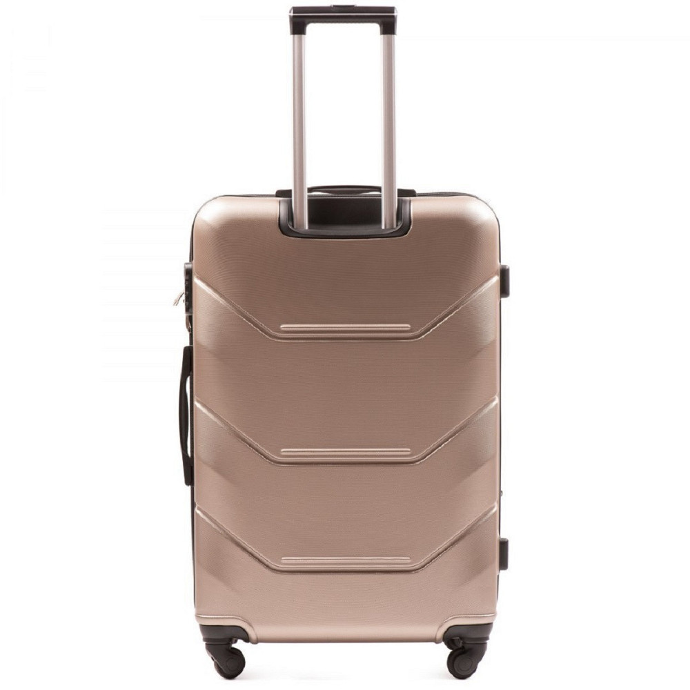 Чемодан пластиковый WINGS 147 большой 75 см шампань Киев - изображение 3