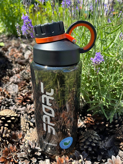 Пляшка для води CASNO 800 мл KXN-1235 Чорна Каменское - изображение 8