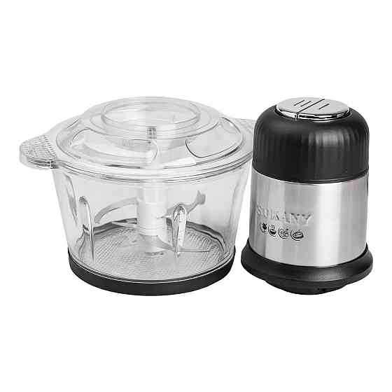 Sokany Чопер подрібнювач 800 Вт 4 леза з чашею на 1,5 літри м'ясорубка Sokany SK-7025A Коломия