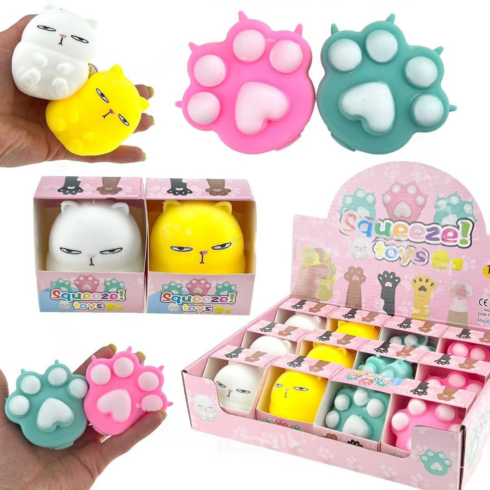 Сквиші дитячі антистрес Лапка 12 шт Київ - фото 1