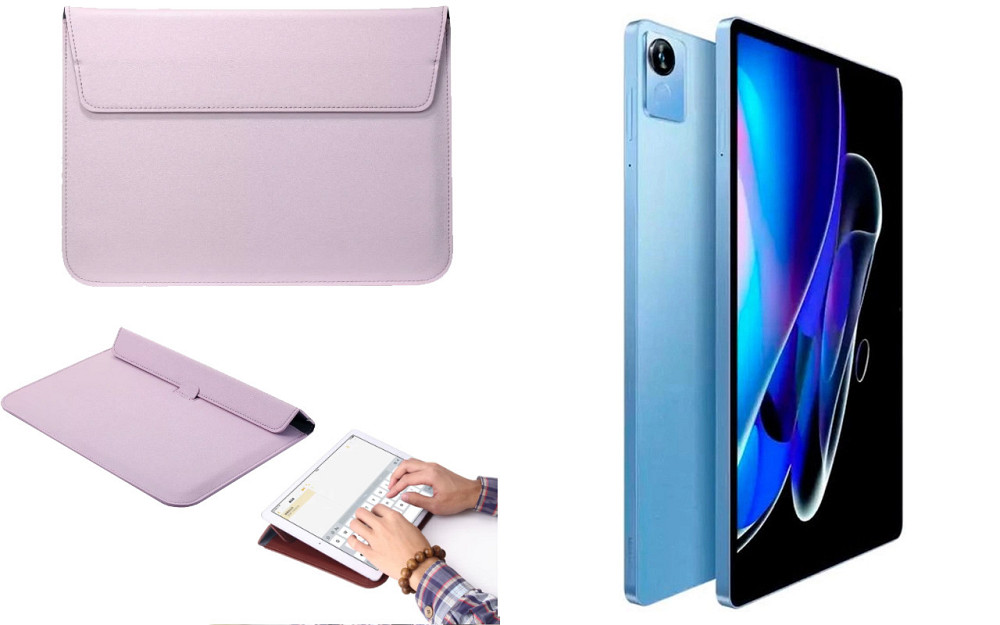 Чехол-конверт VitoCase для realme Pad X, с функцией подставки для планшета Фиолетовый Киев - изображение 1