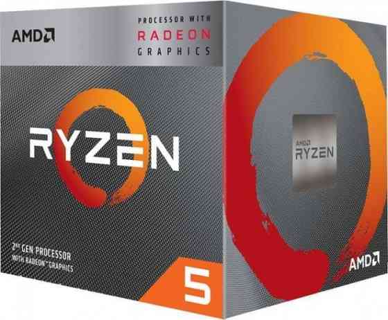 Центральний процесор AMD Ryzen 5 3400G 4C/8T 3.7/4.2GHz Boost 4Mb Radeon RX Vega 11 GPU Picasso AM4 65W Box Киев