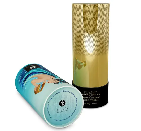 Пенящаяся соль для ванны Shunga Dead Sea salt Oriental Crystals — Ocean Temptations (500 г) Львов