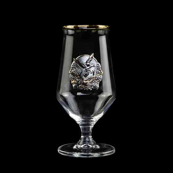 Набір для пива "ПОЛЮВАННЯ"  2 келиха, кришталь, золото Рівне