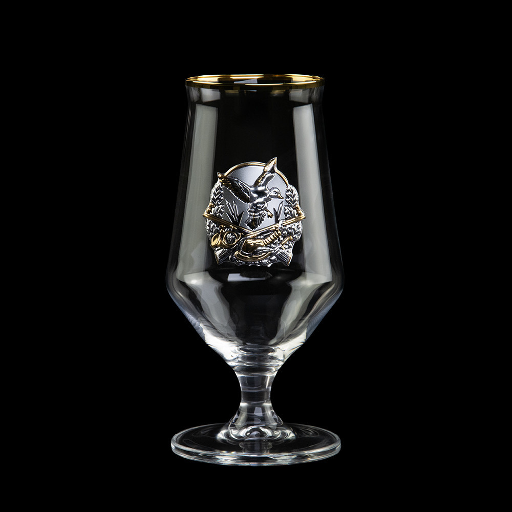 Набір для пива "ПОЛЮВАННЯ"  2 келиха, кришталь, золото Рівне - фото 2