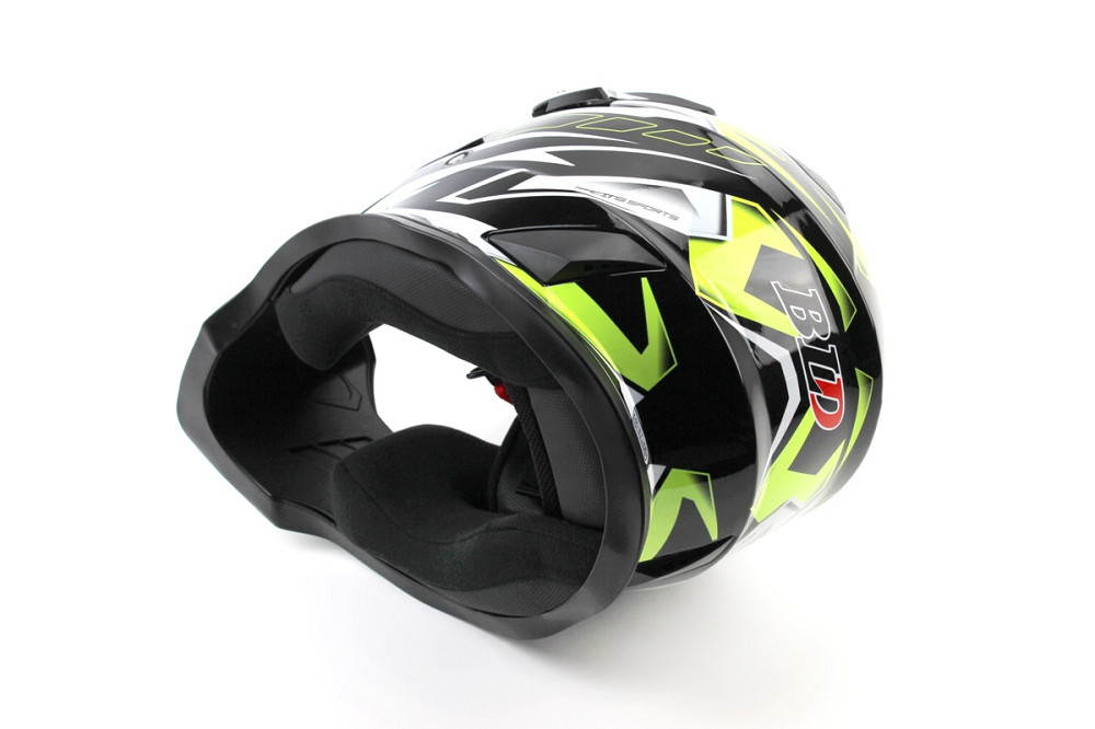 Шолом кросовий/ендуро/АТV BLD-819-7 М (57-58см), ЧОРНИЙ/НЕОНОВО-ЖОВТИЙ Киев - изображение 2