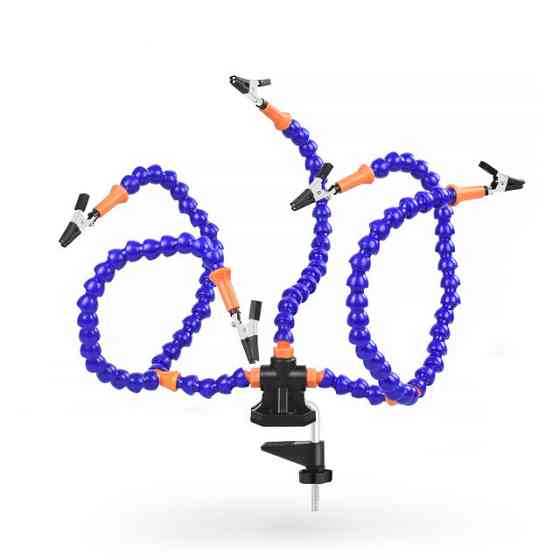 Держатель для пайки с лупой и подсветкой Киев