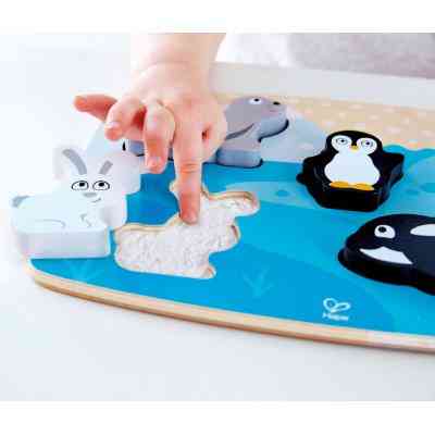 Развивающая игрушка Hape Пазл тактильный Полярные животные (E1620) Винница