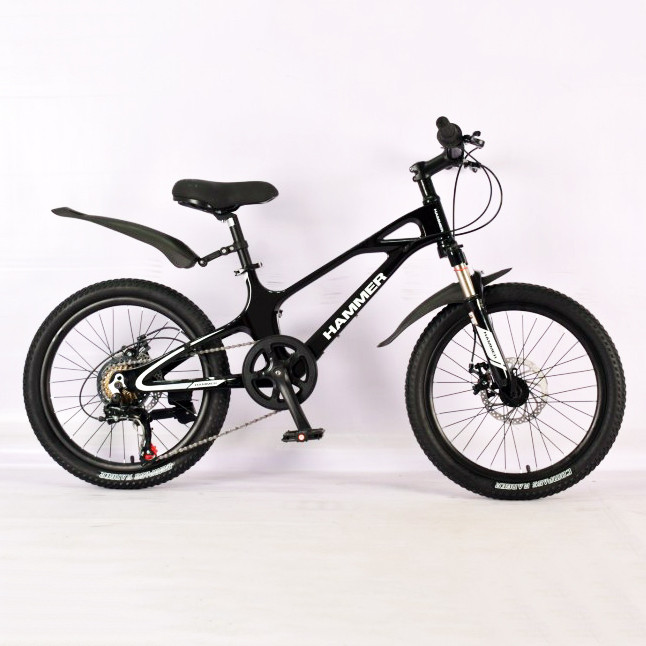 Двоколісний легкий дитячий велосипед Hammer, Комфортний велосипед для дітей з надійною рамою QZ-74 Івано-Франківськ - фото 2