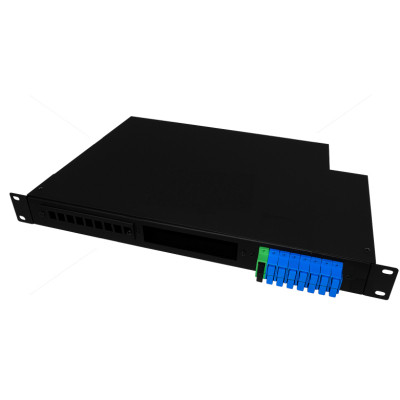 Патч-панель оптична 1U-24 з касетою Crosver (FOB 19/1-332/32-1-24 (black)) Вінниця - фото 1