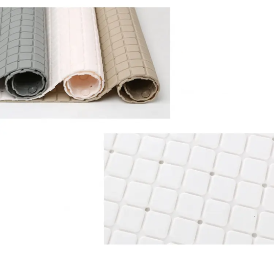 Килимок гумовий для ванної та душу колір білий Кам'янець-Подільський