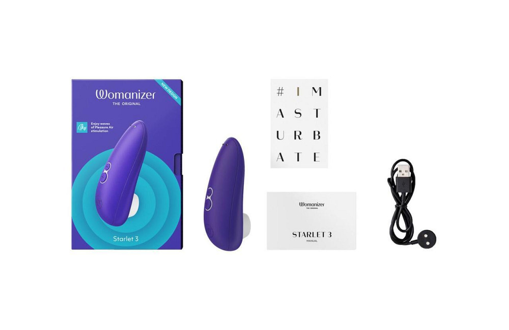 Вакуумний кліторальний стимулятор Womanizer Starlet 3 INDIGO Sex Aura Київ - фото 5
