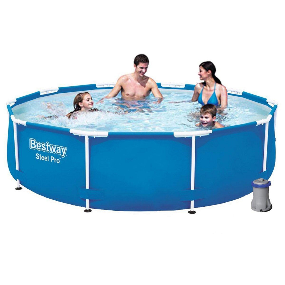 Каркасний круглий басейн 305х76 см з фільтр-насосом 4,5 тонни Bestway 56679 Київ - фото 1
