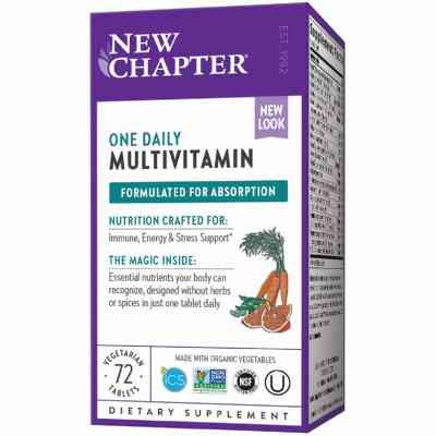 Мультивітамін New Chapter Щоденні Мультівітаміни, Only One, One Daily Multivitamin, 72 (NC0360) Вінниця