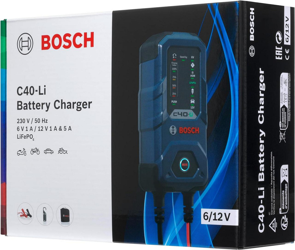 Зарядное устройство для аккумуляторов Bosch C40-Li 6/12V 5A (0189921040) Харьков - изображение 3