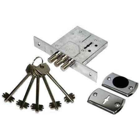 Замок врізний сувальдний Avers 96/S6-CR (w/o DP) (UA) Харків