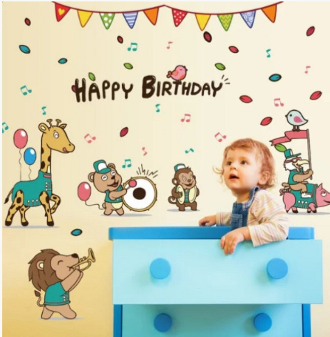 Интерьерная наклейка детская Happy Birthday Киев - изображение 5