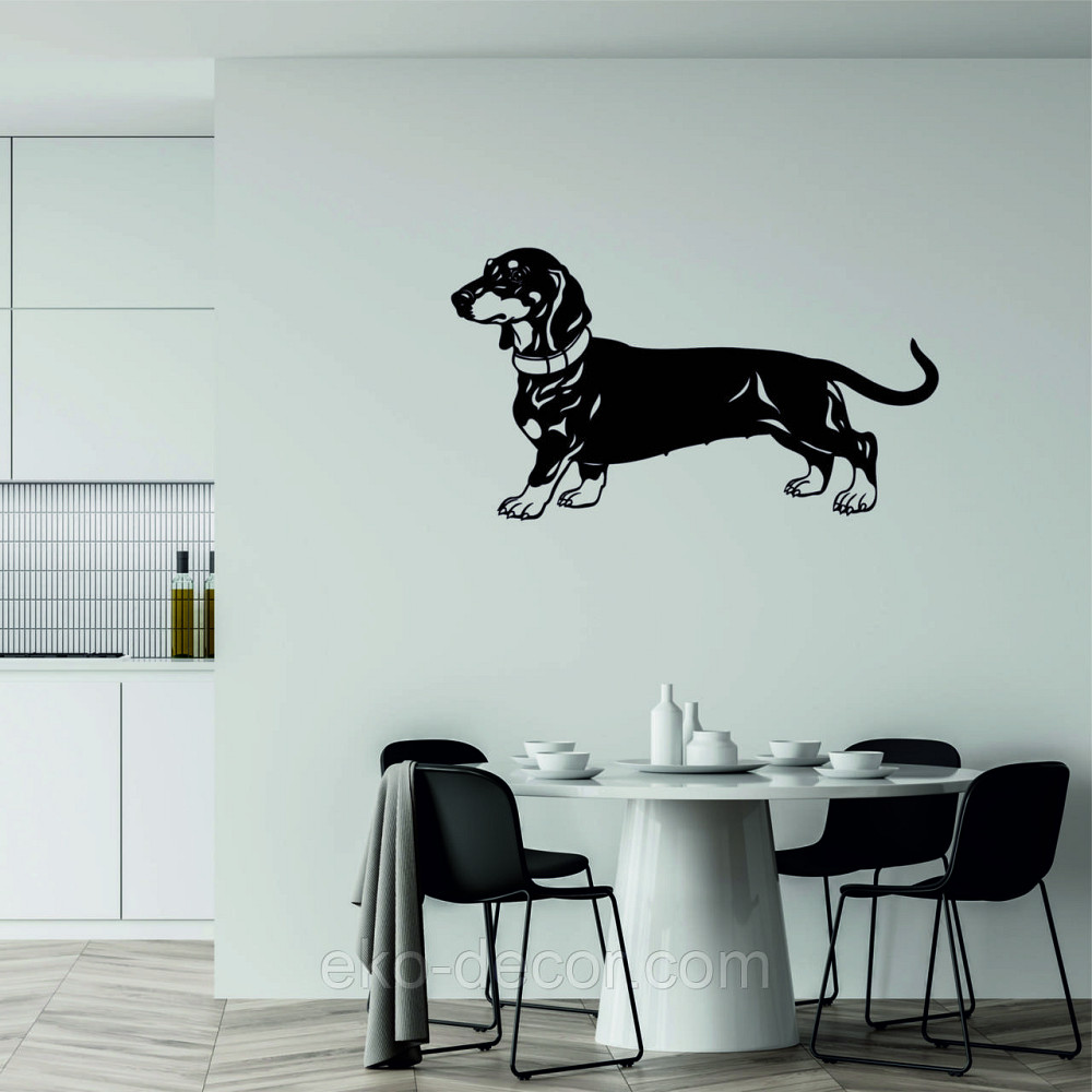 Декоративне настінне Панно «Такса», Декор на стіну 70*39 см, Чорний Київ - фото 8