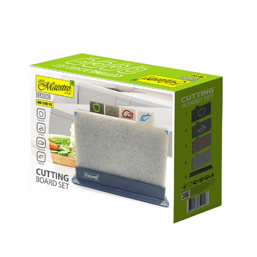 Набір дошок кухонних (4 дошки + підставка) пластик MR-1787TG Maestro Житомир - фото 5