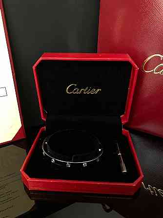 Cartier браслет love з викруткою / лимонне золото AU 750 / Cartier браслет у подарунковій упаковці Одеса