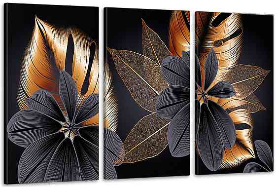 Модульная картина в гостиную / спальню   Квіти   ART-229_3A Киев