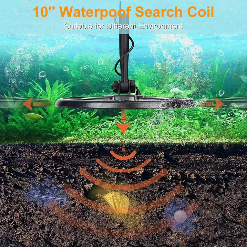 Металошукач водонепроникний GT 860 (без акумулятора) Чорно-червоний Київ - фото 4