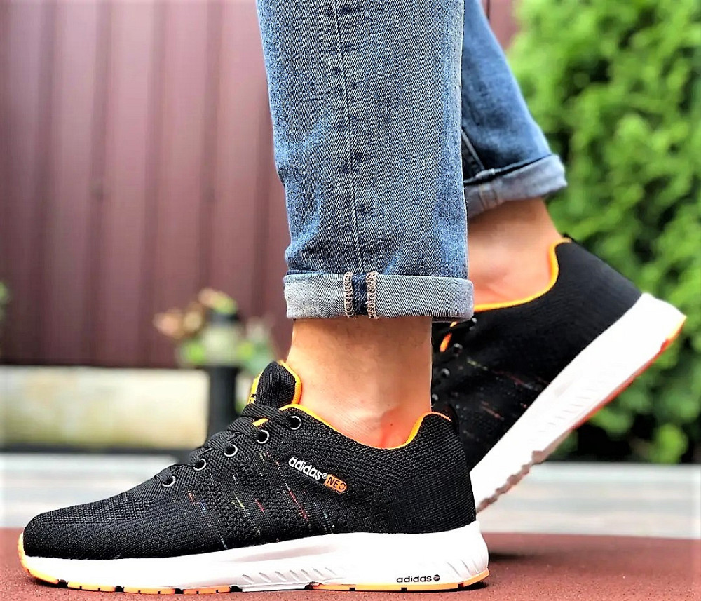 Кроссовки Adidas Neo Чёрные Адидас Мужские (размеры: 42,44) Видео Обзор Днепр - изображение 5