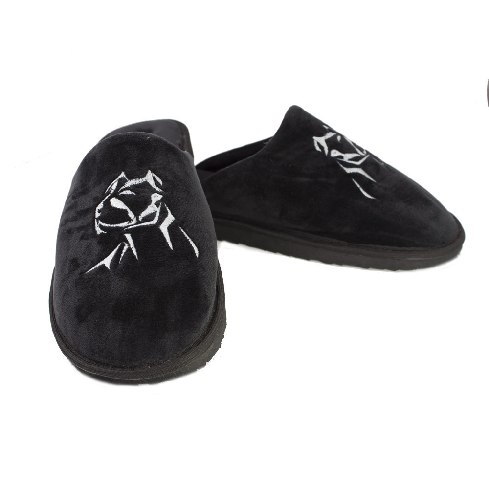 Тапочки мужские комнатные закрытые черные тм 