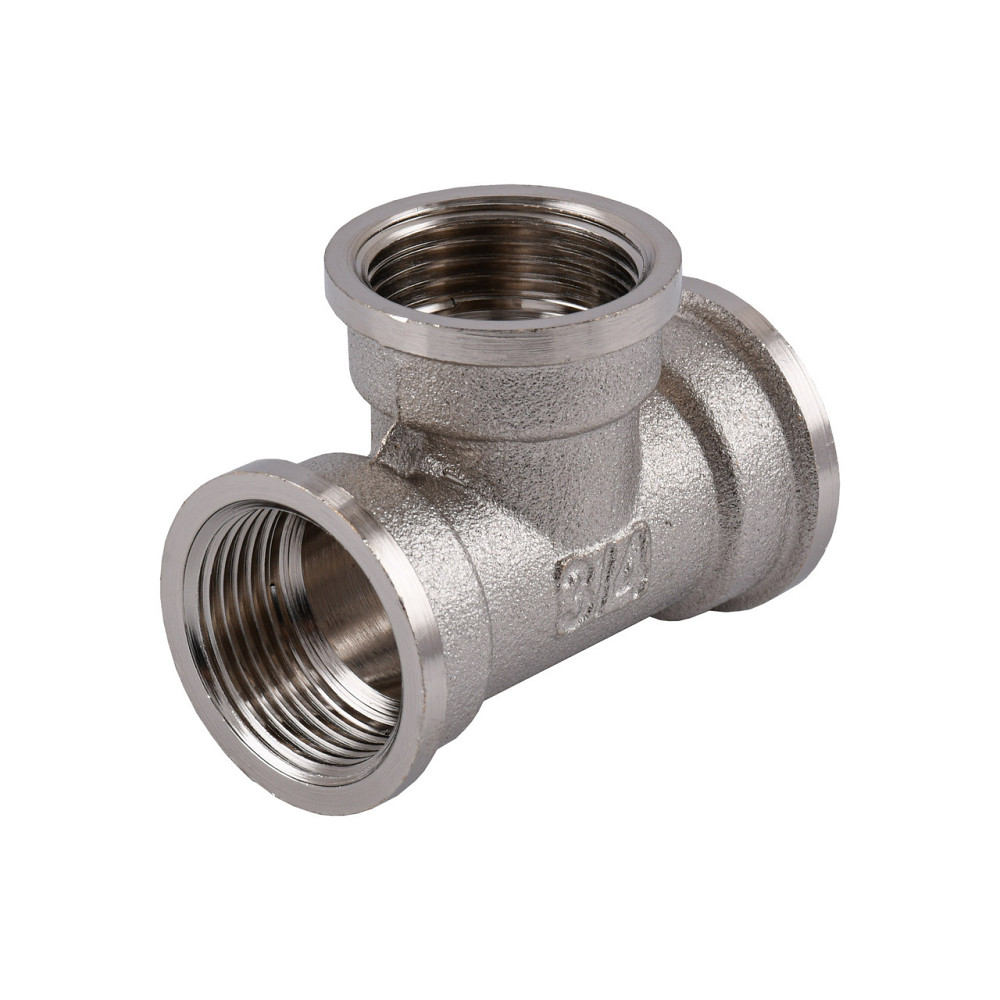 Тройник 3/4″ВВВ никелированный NT441S OPTIMUM Киев - изображение 1