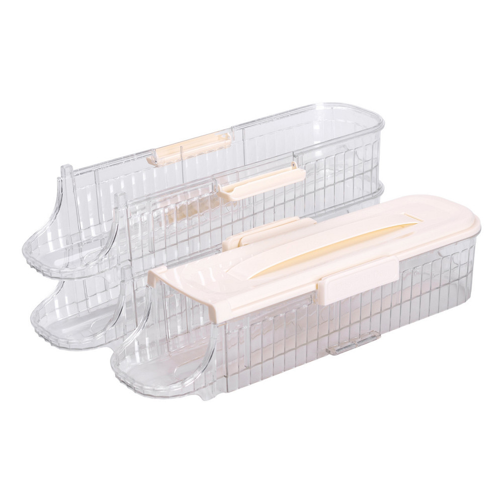 Бежевий лоток для яєць на 3 яруси 32х10х18.5 см Київ - фото 3