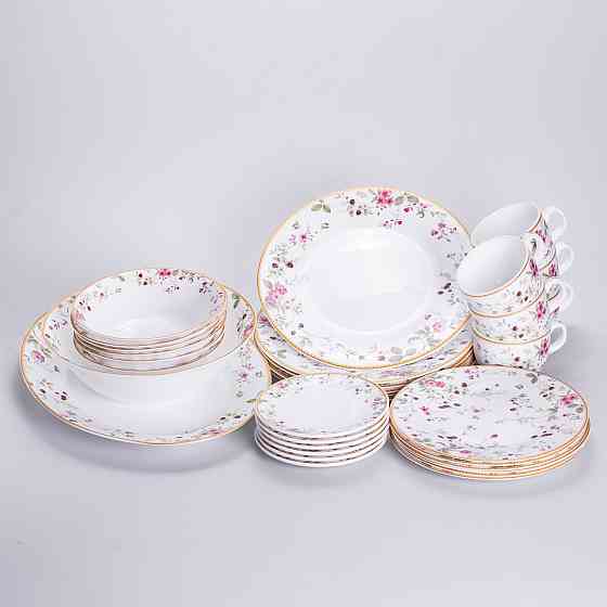 Yiwu Столовий сервіз з порцеляни Strawberry на 6 осіб 32 предмети HP-HK-8 Коломия