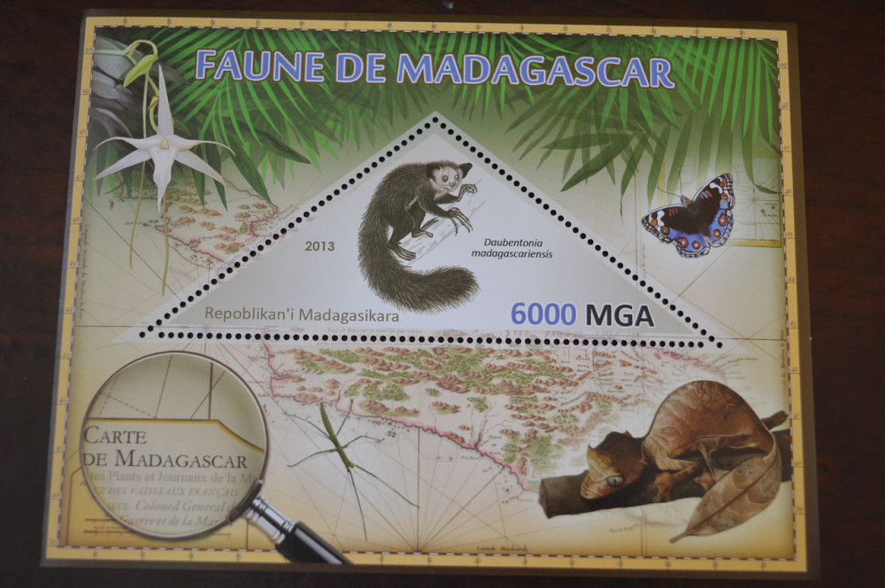 Мадагаскар. Фауна. Личности. Блок. 2014 р. (А-34) Полтава - фото 1