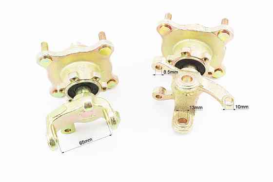 Цапфа (поворотний кулак) ATV 150-250 правий + лівий в зборі з маточкою (на 4 болти) під дискове гальмо (вісь 17мм) Київ