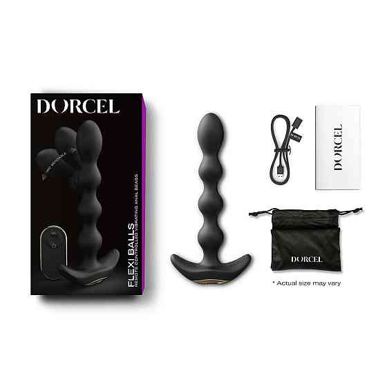 Анальний вібратор-намисто Dorcel FLEXI BALLS, гнучкий стовбур, пульт ДК Sex Aura Київ