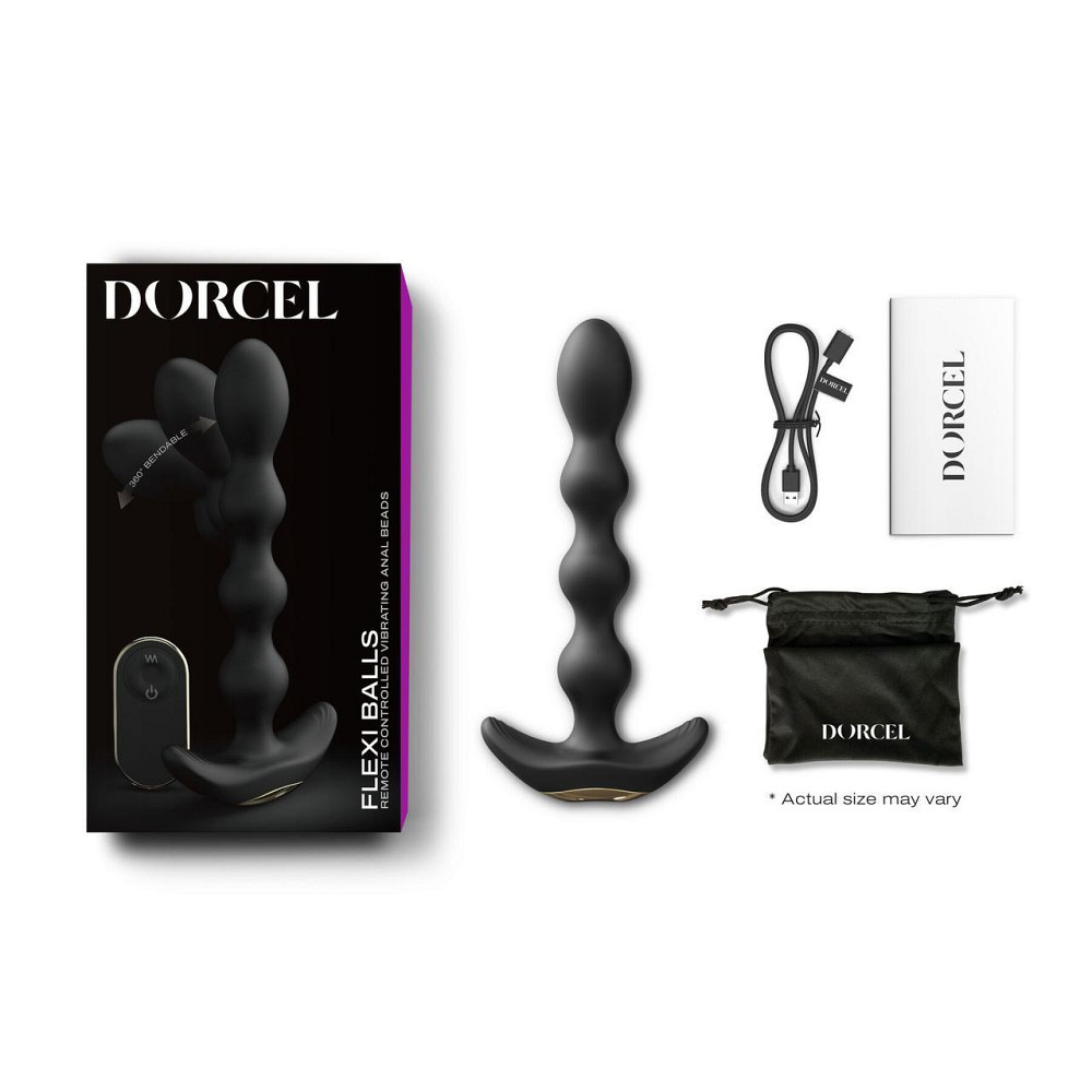 Анальний вібратор-намисто Dorcel FLEXI BALLS, гнучкий стовбур, пульт ДК Sex Aura Київ - фото 6