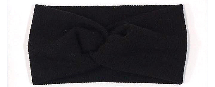 Пов'язка для волосся тепла чорна Київ - фото 1