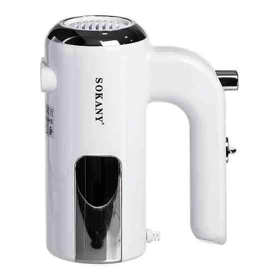 Sokany Міксер ручний 2 насадки вінчики та гаки для тіста білий Sokany SK-02025 Киев