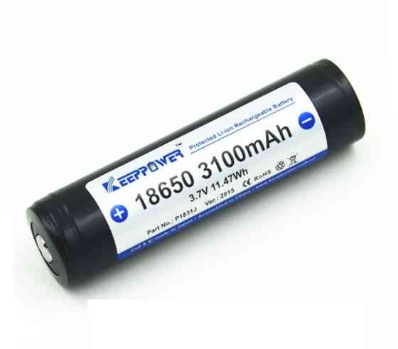 Аккумулятор Keeppower Panasonic Li-ion 18650 3100mAh с защитой Киев