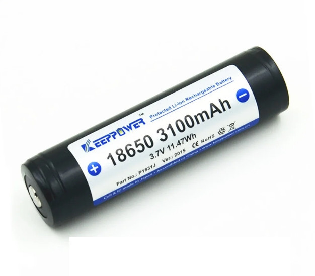 Аккумулятор Keeppower Panasonic Li-ion 18650 3100mAh с защитой Киев - изображение 1