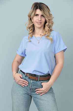 Летняя блузка футболка свободного кроя 