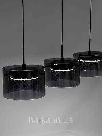 Светодиодный подвесной светильник G 2922/3L 42W Дымчато-черный Киев
