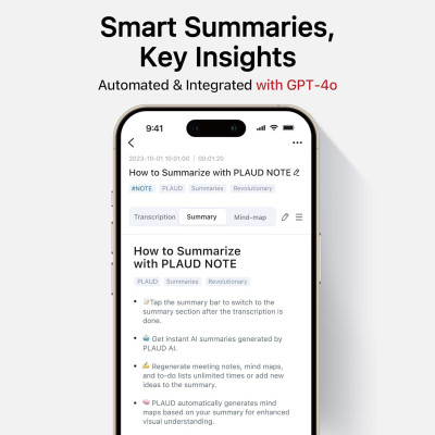 Цифровой диктофон PLAUD AI Note Black (NB-100-BL) Винница - изображение 3